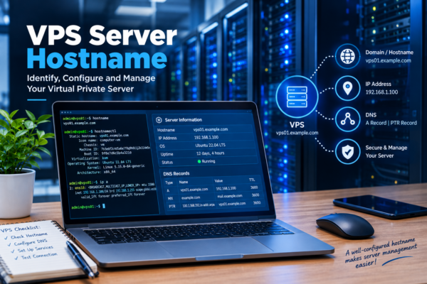 server hostname with IP address and DNS configuration