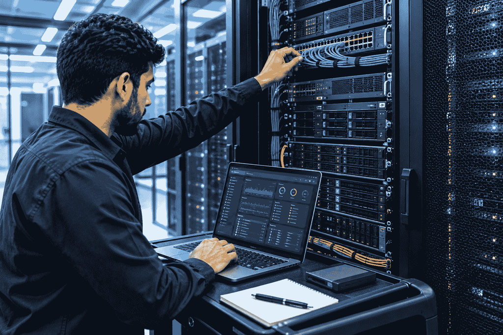 Dedicated server setup and management in da ata center