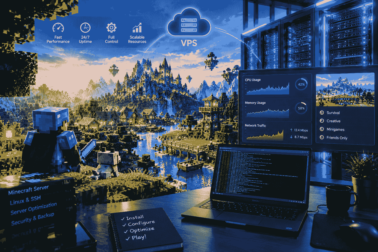 VPS Minecraft hosting and server management guide
