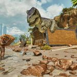What are non dedicated servers ARK showing friends playing together on a hosted survival game session.