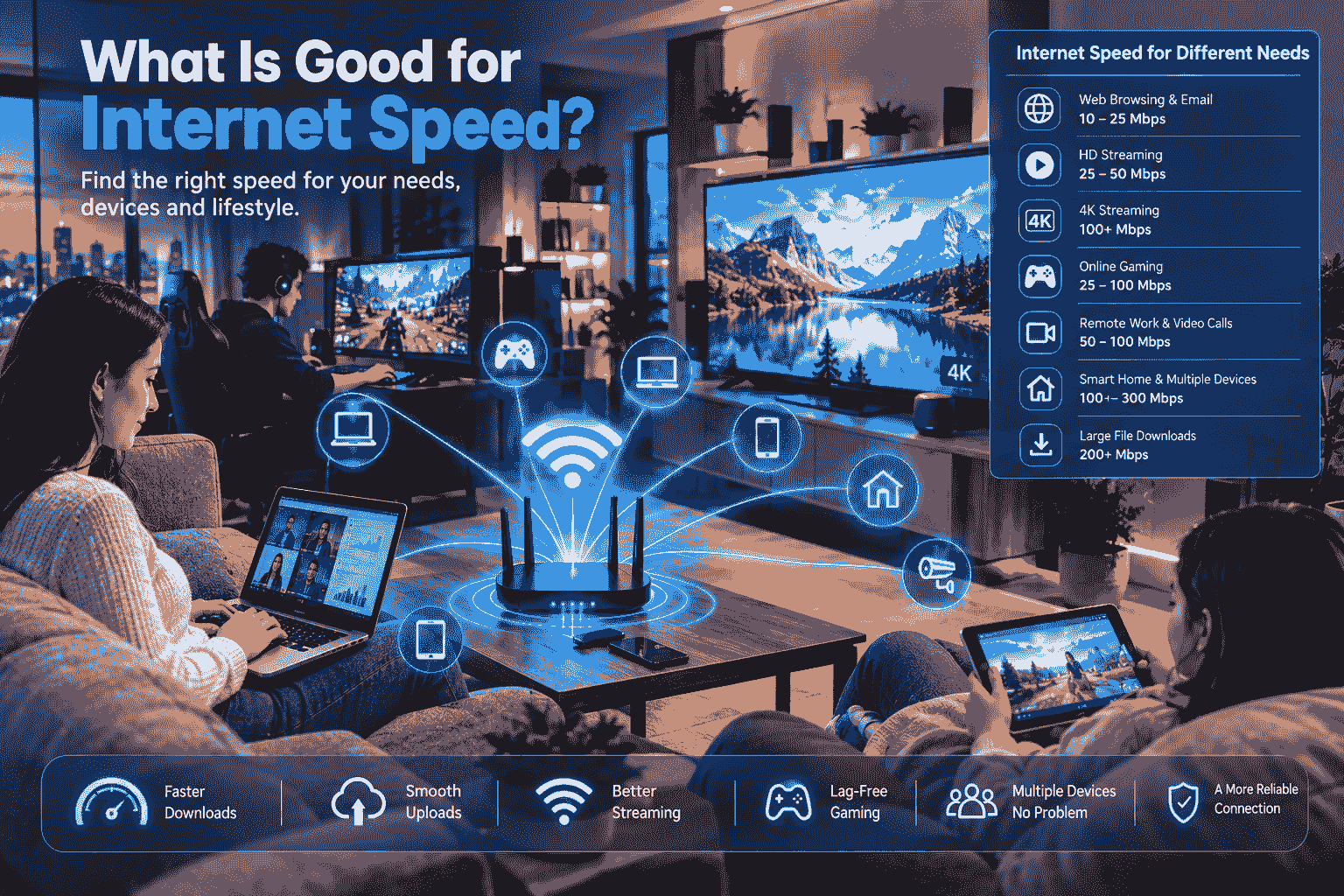What Is Good for Internet Speed for different online activities